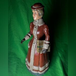 Vintage 1990s hand painted one of a kind Scioto Figurine for the holidays